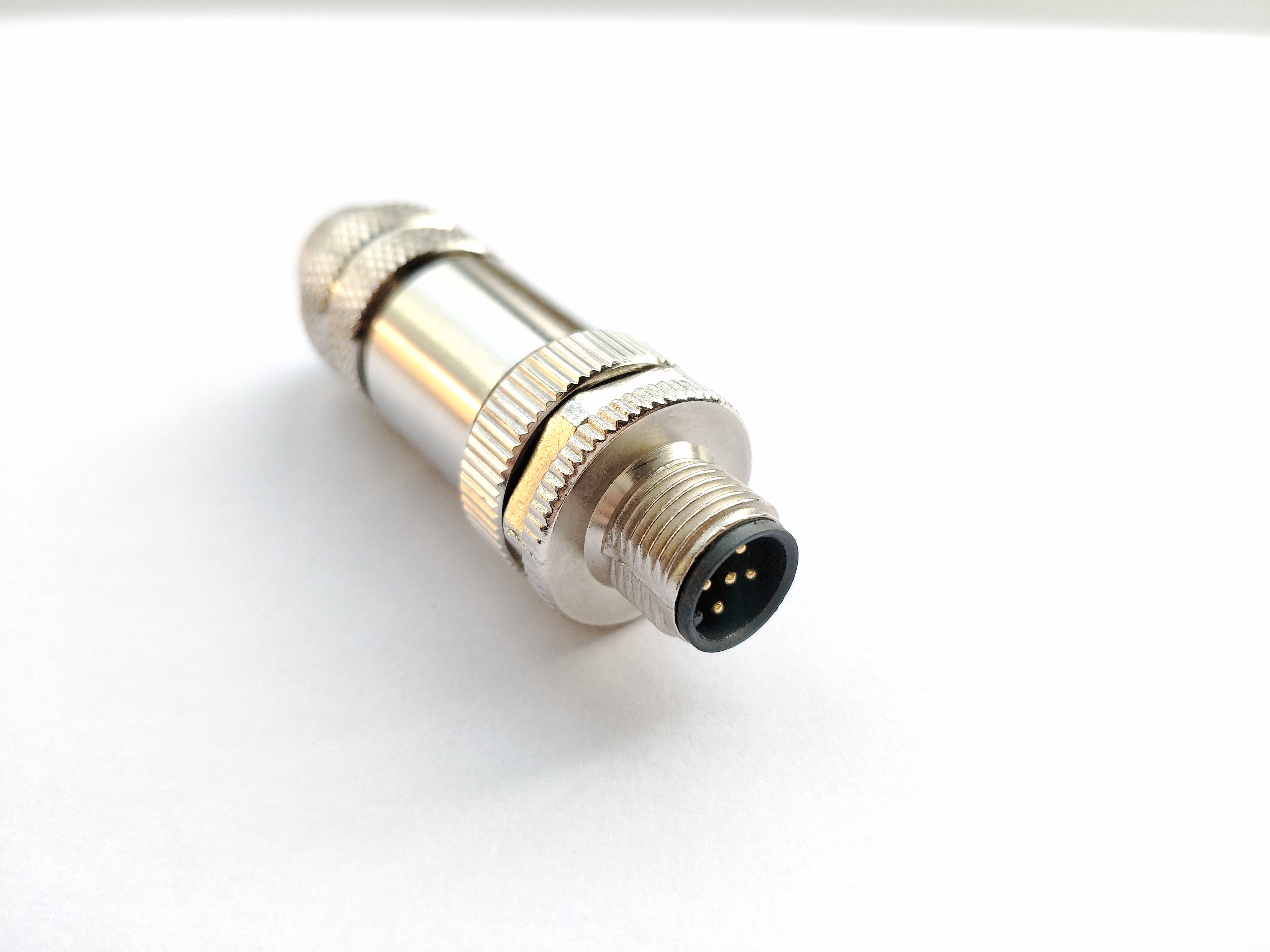 M12金屬自接頭針型直頭 M12金屬自接頭針型直頭