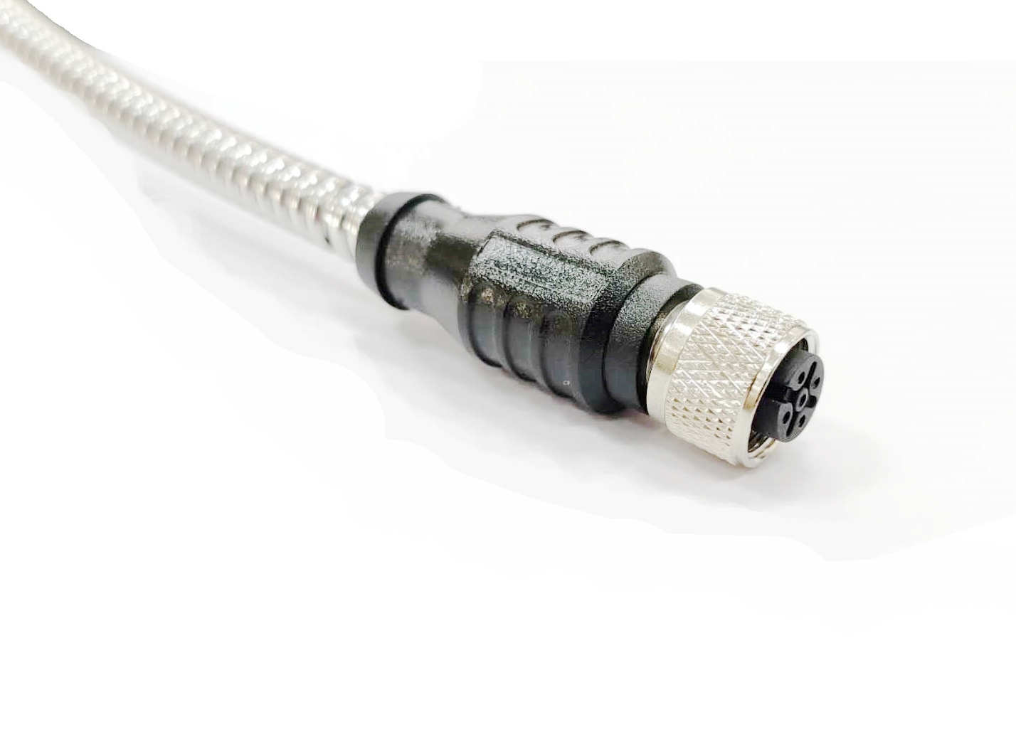 M12連接器5孔(套金屬波紋管) M12連接器5孔(套金屬波紋管)